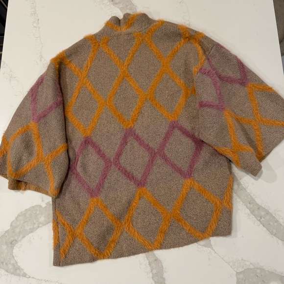 Kori America NWT Diamond Open Front Plush Cardigan Sweater Women’s M/L Coatigan - Picture 10 of 10